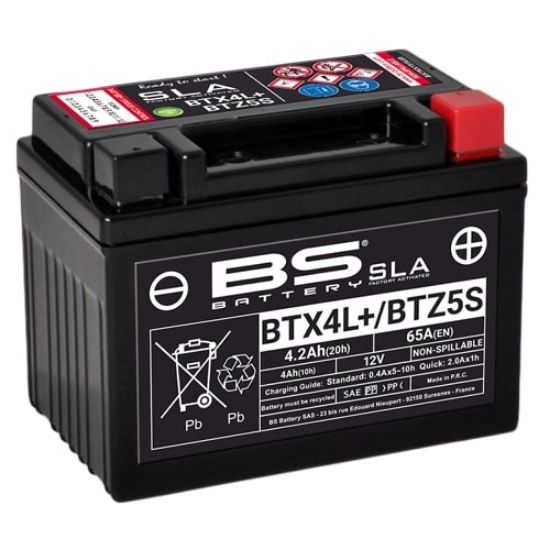 Afbeeldingen van BS Battery BTX4L+ / BTZ5S SLA accu