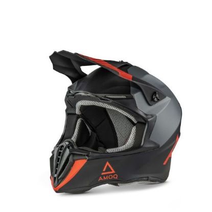 Afbeeldingen van AMOQ Airframe Helmet Black/Gray/Red