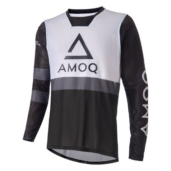 Afbeeldingen van AMOQ Airline shirt zwart/wit