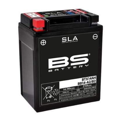 Afbeeldingen van BS Battery BTX14AH / BB14-A2/B2 SLA accu